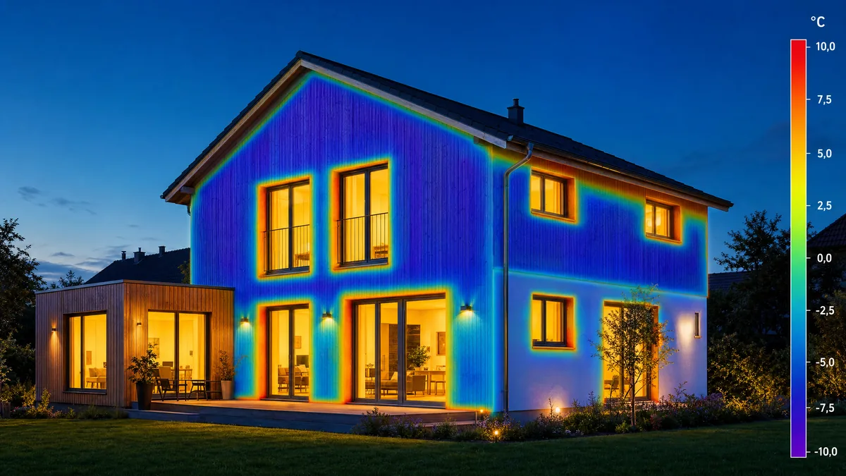Thermografische Aufnahme Haus