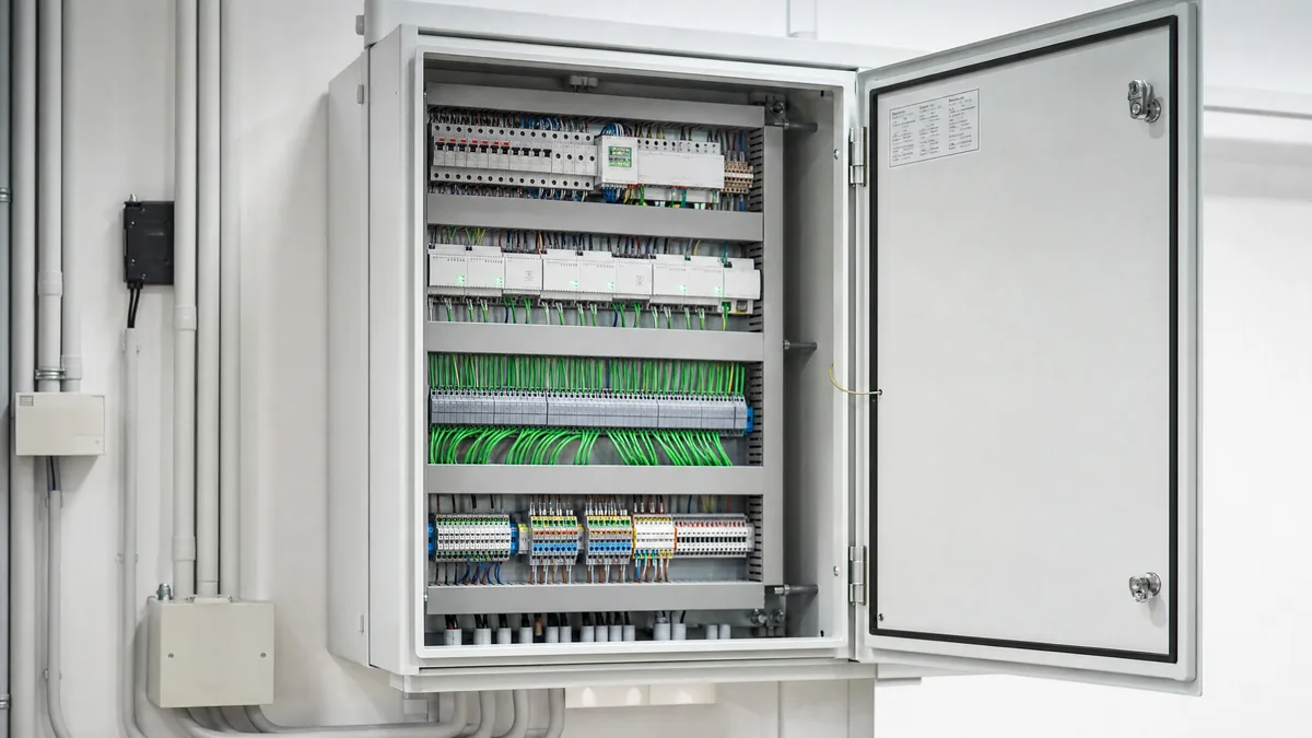 KNX-Schaltschrank im Technikraum